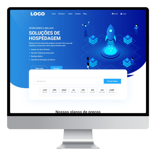 Pacote De Host - Site + Whmcs + Template + Brindes