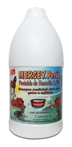 Shampoo Mersey Peróx Peróxido De Benzoíla 2,5% 3 Lts