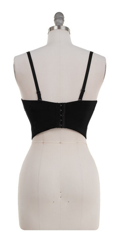 Imagen 2 de 4 de Bustier Top Blusa Bralette Pedrería Stretch Sexy Elegante.