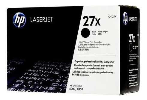 Hp C4127x 4127 C4127 Toner 27x 27a 27 4000 4050 Tinta Negro