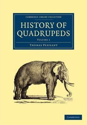 Libro History Of Quadrupeds 2 Volume Paperback Set Histor...