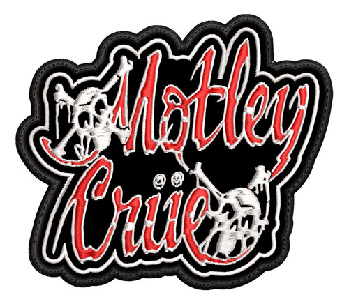 Parche Bordado Motley Crue 10.5x9cm. Metal/rock Clasico