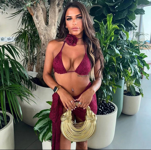 Conjunto De Bikini De Encaje De 3 Piezas For Mujer