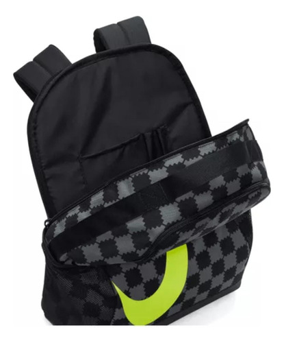 Bolso Nike Brasilia Negro De Cuadros 18l