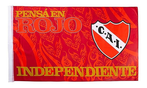 Bandera  Futbol Independiente Pensa En Rojo Licencia Oficial