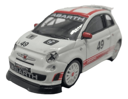 Abarth 500 Escala 1:43 Burago 9cms Metálico