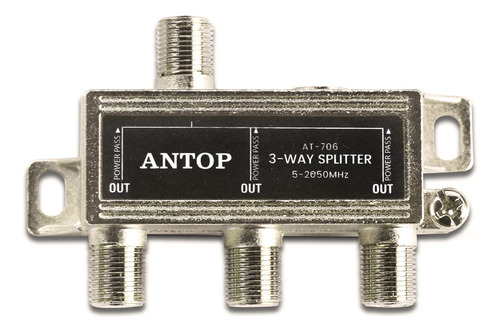 Antop - Divisor Coaxial De Antena De 3 Vas, Divisor De Seal