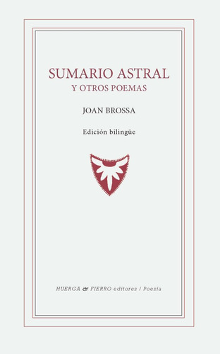 Libro Sumario Astral Y Otros Poemas - Joan Brossa