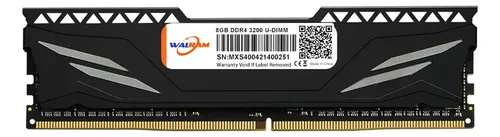 Memória RAM DDR4 8GB 3200 MHz para PC de mesa com dissipador 1.5V