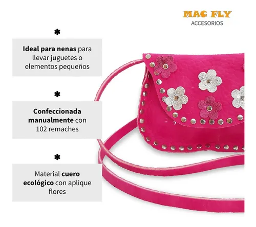 Bolso Niña Bandolera Rosa - Pasitos de Triana