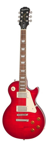Guitarra elétrica Epiphone Les Paul Standard Plustop Pro de  mogno blood orange com diapasão de pau ferro