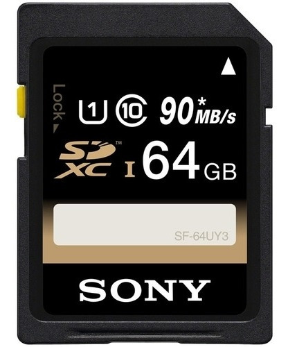 Tarjeta De Memoria Sony 64gb Sdhc Clase 10 R 90 Uhs-1 Sf-64u
