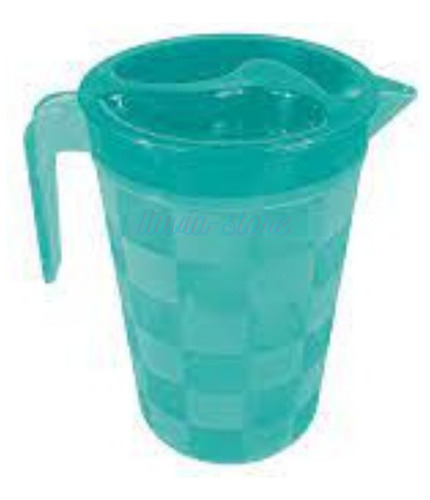 Jarra De Plástico Con Tapa Resistente Varios Colores