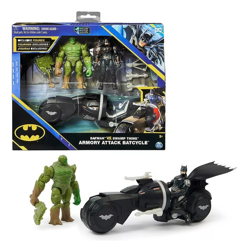 Batman Muñeco Figura Articulada Moto Bat Tech Accesorios