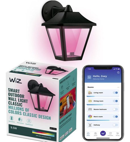 Farol Wiz Multicolor Para Exteriores