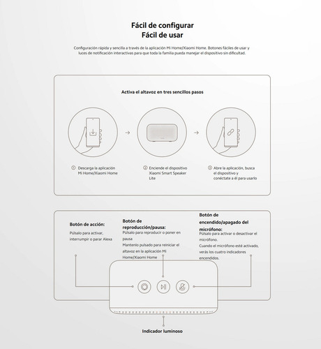 Xiaomi Smart Speaker Smart Speaker Lite Alto-falante Intelig
