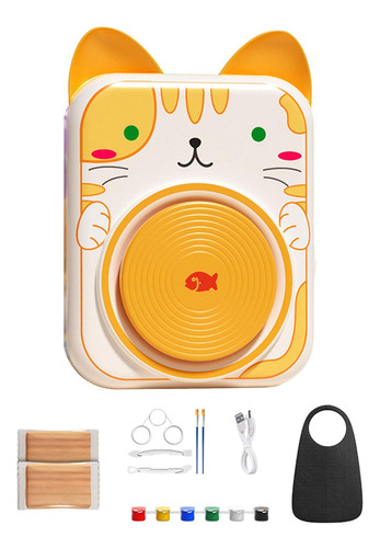 Mini Roda De Cerâmica Infantil, Fabricante Em Forma De Gato