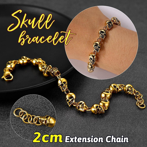 Pulsera De Cala Gótica Para Hombres, Mujeres, Acero I...