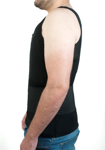 Faja Chaleco Lumbar Hombre Corrector Espalda Postura Cintura