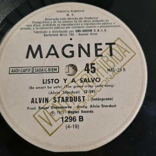 Simple Alvin Stardust Magnet Promocional C18