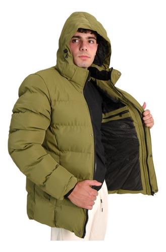Camperon Hombre Con Piel Abrigo Campera Invierno Hombres