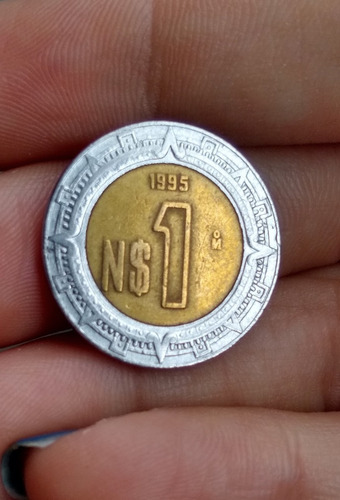 Moneda 1 Peso Mexicano 1995