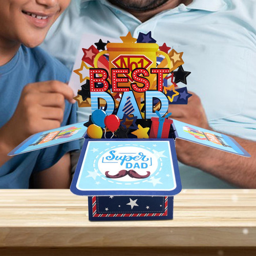 Tarjeta Del Día En 3d, Tarjeta De Cumpleaños , Tarjeta Del