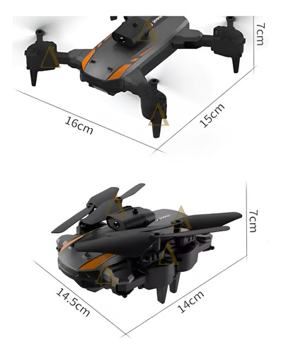 Fold Drone Com Sensor De Obstáculo 360° Recarregável