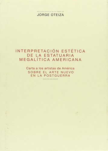 Libro Interpretación Estética De La Estatuaria Megalítica Am