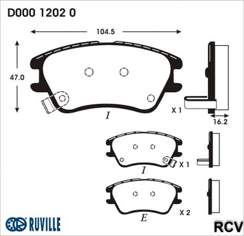 Balatas Disco  Delantera Para Dodge Atos   2006