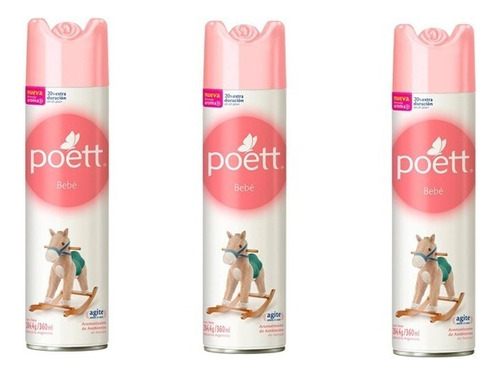 Desodorante Amb Poett Aerosol Bebe Pack X3u. (cod. 2302)