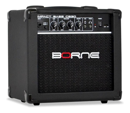 Amplificador Borne Impact Bass CB30 para baixo de 15W cor preto 110V/220V