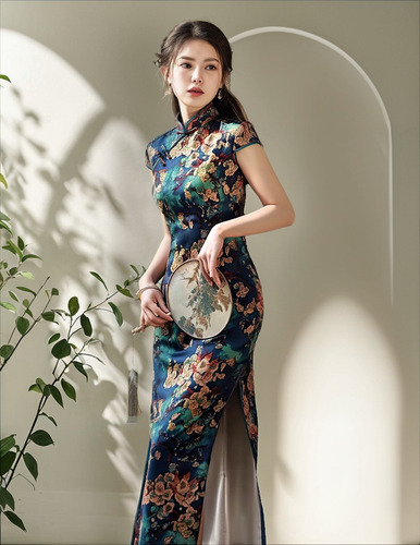 Vestido Qipao Laochuenzhang Sin Género Talle Xs