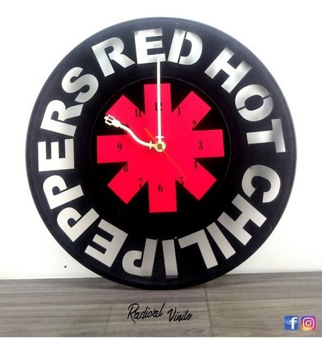 Reloj De Vinilo Red Hot Chilli Peppers Regalos Decoracion