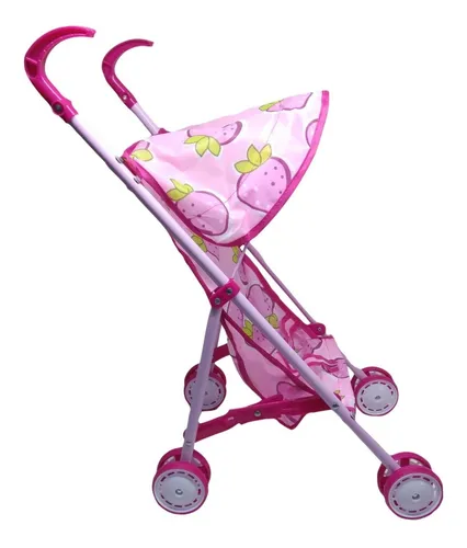 Cochecito Bebe Juguete Infantil Nena Estampado Frutillas