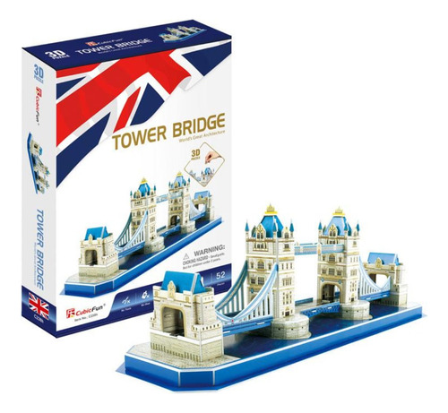 Puzzle 3d Cubicfun Puente De La Torre Londres 100 Piezas