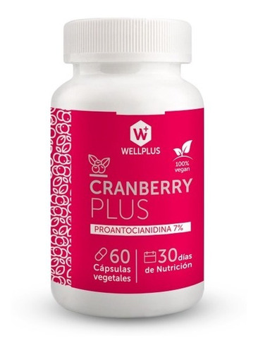 Wellplus Cranberry Plus 60 Capsulas (extracto De Arándano)