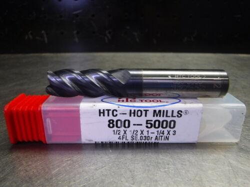 Htc 1/2  Solid Carbide Endmill 4 Flute 800-5000 (loc2509)