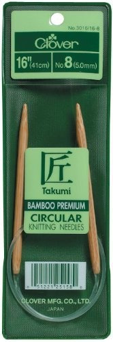 Clover 3016-16-04 Takumi Bamboo Circular 16-inch Knitting Ne