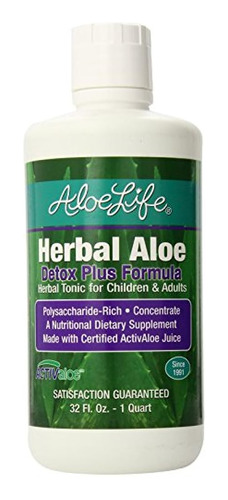 Aloe Life Herbal Aloe Detox Nutritional Supplements, 32 Ounc