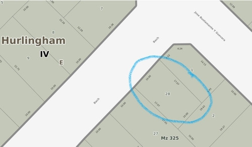 Imagen 3 de 6 de Lote Venta Hurlingham Oportunidad Permuta Metros