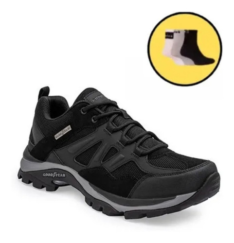 Zapatillas Hombre Goodyear Frec Trekking 08714 +medias Grats