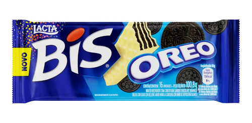 Imagem 2 de 5 de Bis Oreo Cobertura Chocolate Branco Lacta 100,8g