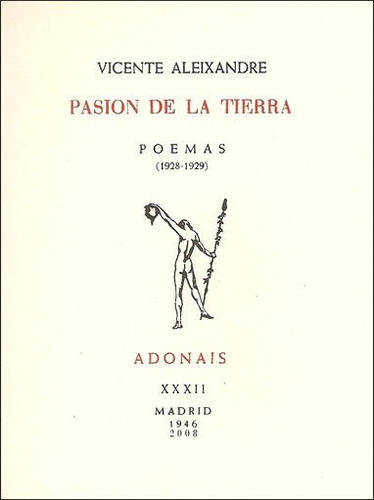 Pasiãâ³n De La Tierra, De Aleixandre, Vicente. Editorial Ediciones Rialp, S.a., Tapa Blanda En Español
