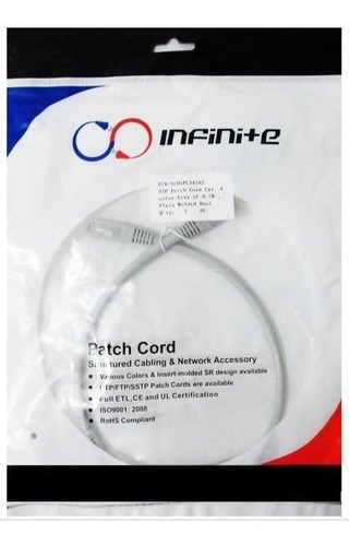 Patch Cord Categoría 6 De 50 Cms Infinite