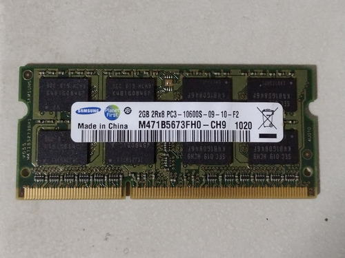 Memoria Ram Sodimm Ddr3 1333mhz 2gb Samsung