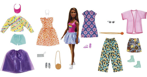 Muñeca Barbie Con Paquete De Moda De 19 Piezas