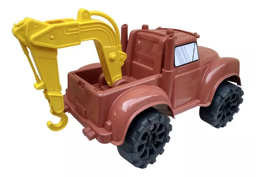 Caminhão Guincho Fricção com Veículo - TruckCar Luz e Som - Azul - 27cm -  1:16 - Yes Toys - superlegalbrinquedos