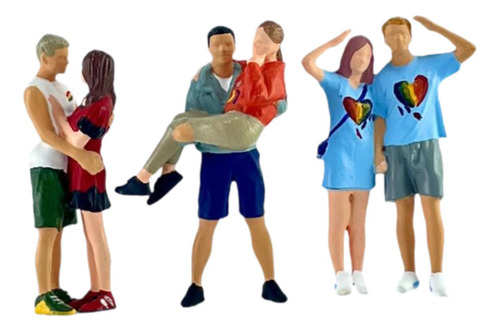 Figuras De Personas En Miniatura Mini Estatuas 1/64 Escala