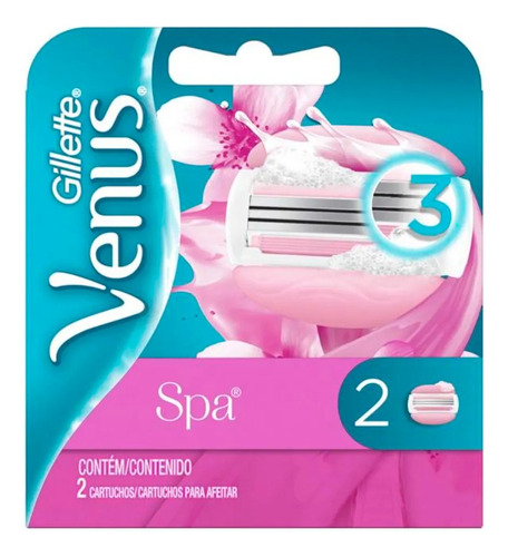Gillette Venus Spa 2 Cartuchos Para Afeitar